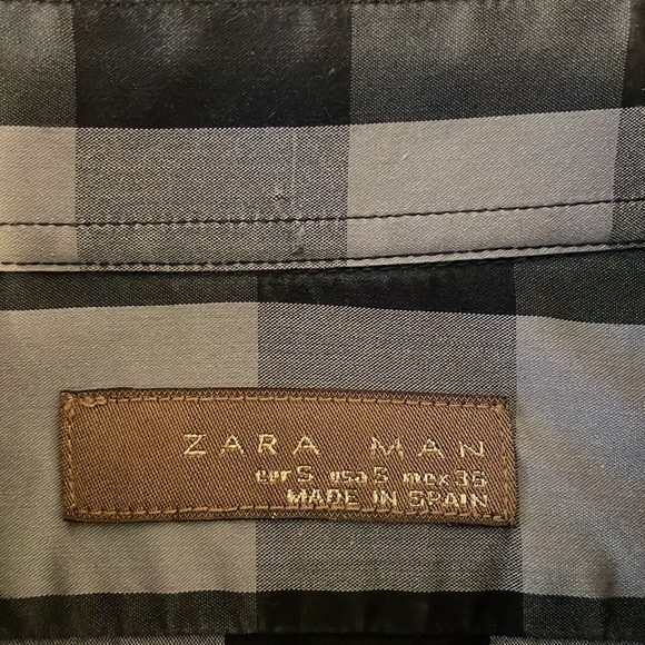 Zara dressing shirt, sz S - Picture 2 of 3